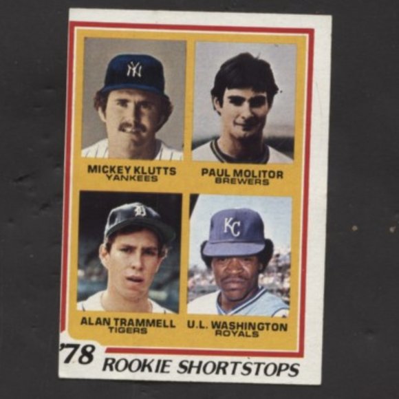 1978 TOPPS BASEBALL PAUL MOLITOR ROOKIE CARD NO CREASES - Picture 1 of 1
